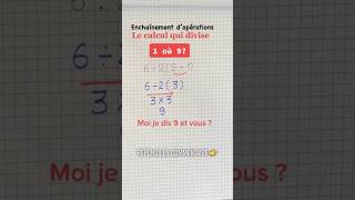 Enchaînement d’opérations Maths Challenge math mathchallenge mathquiz mathhacks [upl. by Siravat373]