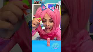 Hiding candies in school 🏫 candy sweets gummy diy school handmade stationery [upl. by Nogas314]