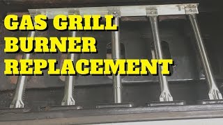 Easy DIY Repair Gas Grill Burner Replacement [upl. by Nosreffej508]