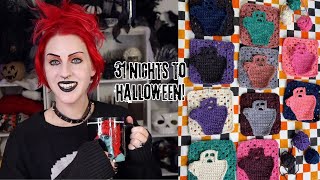 31 Night Crochet Along to Halloween  Part 2 [upl. by Irwin669]