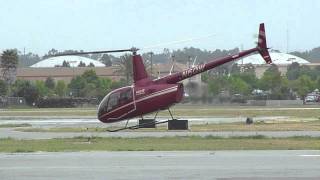 Robinson R66 Helicopter test flight hovering auto and takeoff at KTOA [upl. by Avner608]