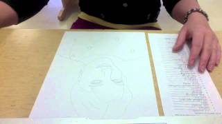 Micrography SelfPortrait  Words amp Art Combined  Demo Video  Art Lesson [upl. by Nairred]