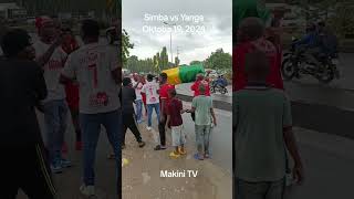 Mbwembwe za mashabiki wa Simba kabla ya mechi ya Watani wao wa Jadi Yanga Oktoba 19 2024 [upl. by Atiluap]