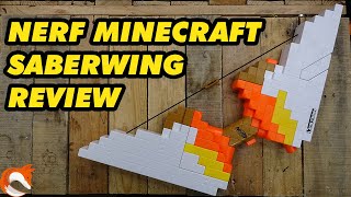 REVIEW Nerf MineCraft SaberWing Bow Its HUGE [upl. by Rutra]