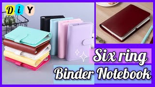 How to make six ring binder notebook DIY binder notebook old to new [upl. by Joshi858]