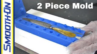 How To Make a 2 Piece Silicone Mold of a Knife  Mold Making Tutorial [upl. by Geraint555]