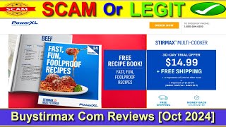 Buystirmax Com Reviews Oct 2024  Is Stirmax A Scam Or Legit Site Find Out  Product Review [upl. by Aniaj508]