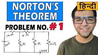 Nortons Theorem problems in Hindi  Problem 1 [upl. by Iinden]