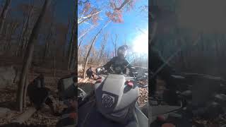 Autumn ATV ride on a Yamaha Grizzly 700 XTR [upl. by Lerrej]