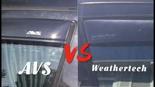 WEATHERTECH vs AVS  Which IN CHANNEL Rain Guard Window visor is The Best [upl. by Wendy253]