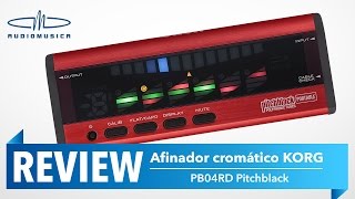 REVIEW  Afinador cromático Korg Pitchblack PB04RD [upl. by Eornom]