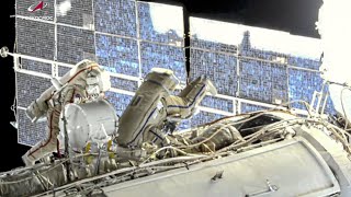 LIVE Russian cosmonauts to make spacewalk from International Space Station [upl. by Adnamar]