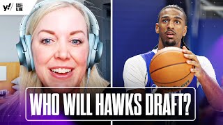 🏀 Who should the Atlanta HAWKS draft  On The Clock  Yahoo Sports [upl. by Zetrac]