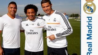 Ronaldo Nazario da Lima acudió a la Ciudad Real Madrid [upl. by Acinhoj]