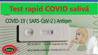 Test Rapid COVID Saliva [upl. by Sweatt]