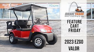 Feature Cart Friday  2023 EZGO Valor  Dean Team Golf Carts [upl. by Tjaden]