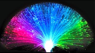 Amazing DIY Led Lamp with Fiber Optic and Straws [upl. by Efron341]