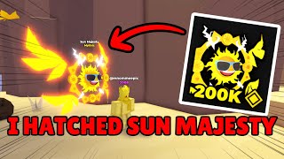 I HATCHED MYTHIC SUN MAJESTY IN Tapping Legends Final Roblox [upl. by Reace630]