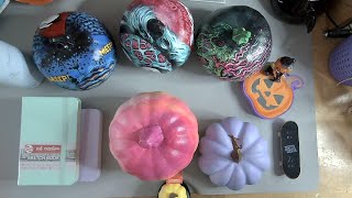 Livestream 45 Craft Pumpkins and Game Updates Small Sketchbooks etc [upl. by Lerrej]