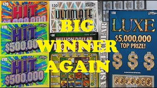 BIG WINNER AGAIN🤑🤑🙏190 TEXAS LOTTERY SCRATCH OFFS GAME TICKETS [upl. by Ynohtnaed]