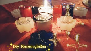 Kerzen gießen DIY  Geschenk und Dekoidee 🕯 [upl. by Llenna309]