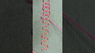 embroiderydouble meanderingshortsvideo [upl. by Crudden]