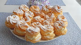 Vanilkové venčeky z odpaľovaného cesta Vanilla wreaths Viera Ližičárová  LiViera dessert [upl. by Buzzell456]