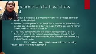 Diathesis stress model [upl. by Natal]