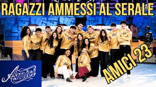 I 15 RAGAZZI DI AMICI 23 AMMESSI AL SERALE 2024  SQUADRE MAGLIE BALLO E CANTO Magliati [upl. by Naillij]