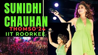 Sunidhi Chauhan at IIT Roorkee live Thomso 24 bollywood sunidhichauhan iitroorkee concert [upl. by Aissyla]