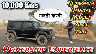 OWNERSHIP REVIEW OF MY JIMNY AFTER 10000 kms ✅ 5 महीने में 5 Trips ✅ [upl. by Guibert]