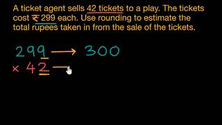 Multiplication estimation example Hindi [upl. by Namolos561]