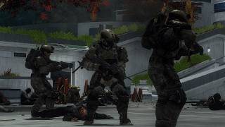 quotThis is EchoThreethe civilians didnt make itquot  Halo Reach Infantry PreRelease [upl. by Elagiba544]