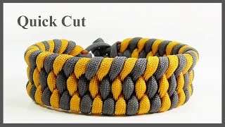 How To Make A quot2 Color Trilobitequot Paracord Bracelet Design Without Buckle [upl. by Nebuer]