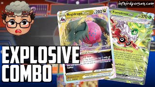 Regidrago VSTAR and Forretress ex goes KABOOM  Pokemon TCG Deck List  Matches [upl. by Scales252]