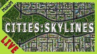 CitiesSkylines LIVE S5 E2  A sziget városrész építése [upl. by Fitz463]