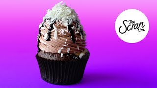 TRIPLE CHOCOLATE LOVERS CHEESECAKE CUPCAKES  The Scran Line [upl. by Gonick]