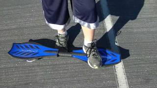 How To Ride A Razor Ripstick Caster Board Skateboard [upl. by Isyed]