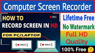 Screen Recording on PCLaptopcomputer  computer screen record kaise kare  Best Screen Recorder [upl. by Nnaaras310]