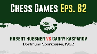 Robert Huebner vs Garry Kasparov  Dortmund Sparkassen 1992 [upl. by Anialem]