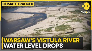 Vistula River hits alltime low in Warsaw amid heatwave  WION Climate Tracker [upl. by Auburta]