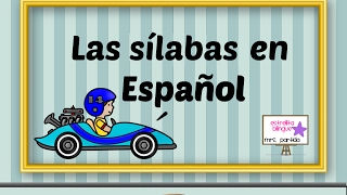 Las sílabas en español para niños en orden  Syllables in Spanish for kids in order [upl. by Imis184]