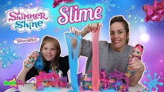 SLIME ALUCINANTE DE COLORES DE SHIMMER amp SHINE CON REGALOS [upl. by Thomasin]