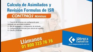 asimilado a salarios y formulas ISR [upl. by Terza]