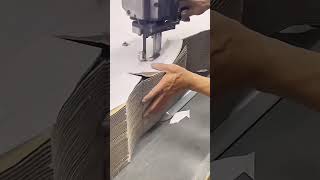 Cutting process of packaging box paper scraps [upl. by Ititrefen624]