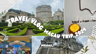 Macau Vlog EP1｜內子日常の週末、期待的自助餐Mezza 9、澤賢記葡撻雞蛋仔、上葡京酒店、花型奶酪撻 [upl. by Ikciv]