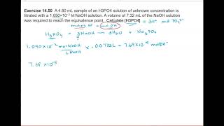 1450 Titration of H3PO4 a polyprotic acid [upl. by Ahsela]