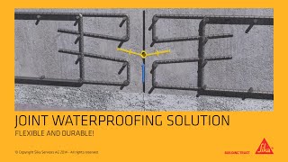 Sika® Waterbar  waterstops for joint sealing [upl. by Katina]