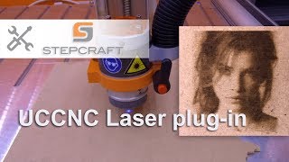 Stepcraft DL445 and UCCNC laser engraver plugin [upl. by Eldnek]