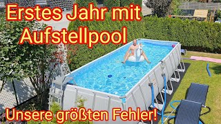 Unsere größten Fehler im ersten Jahr mit BestwayAufstellpool 640 x 274 x 132 cm [upl. by Jaclin]